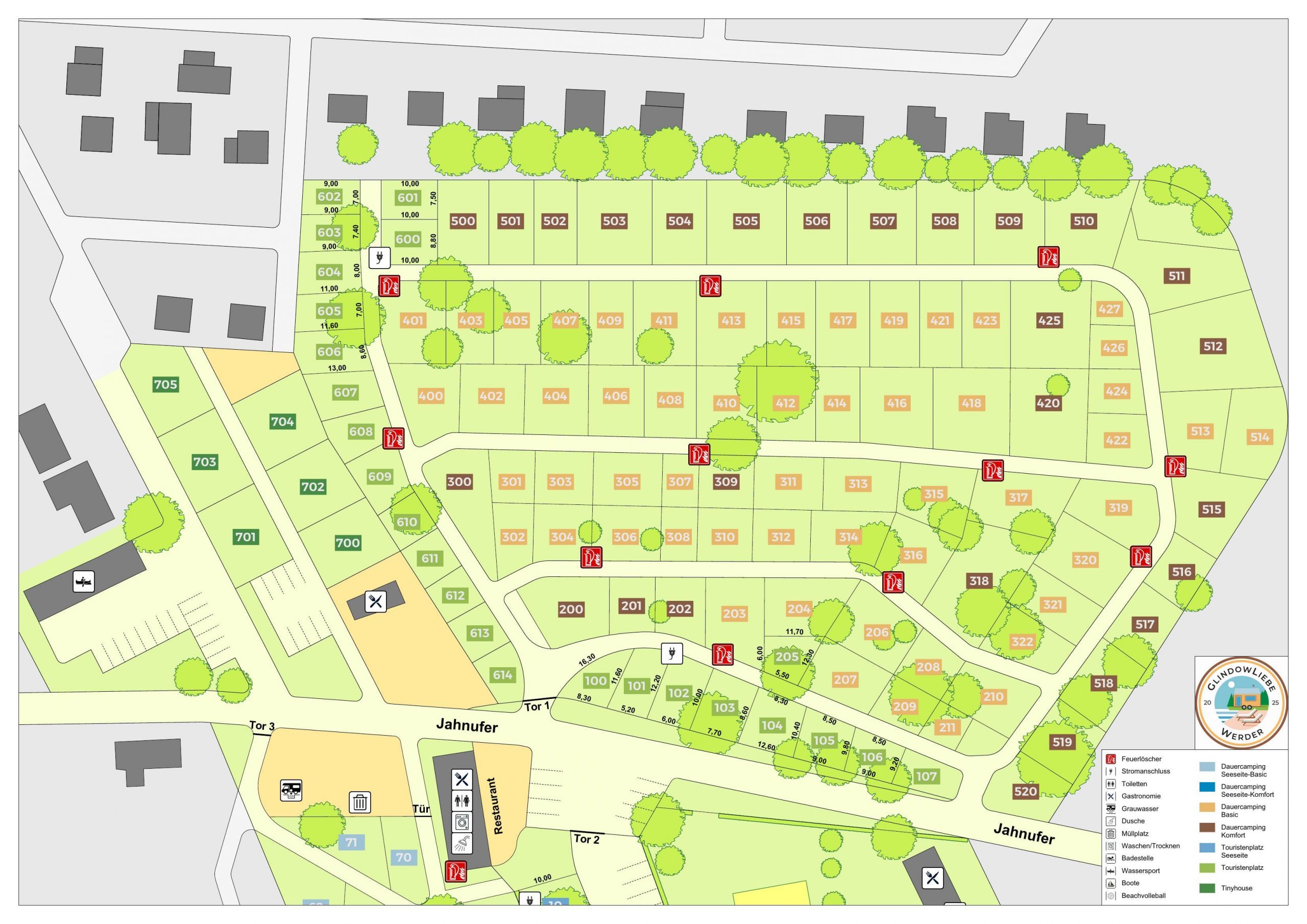 Lageplan GlindowLiebe Beach